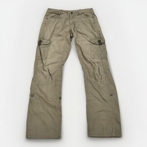 Kuhl Pants Womens Roll Up Cargo Pants Size 2 Women's Khaki Hiking Outdoors *Read